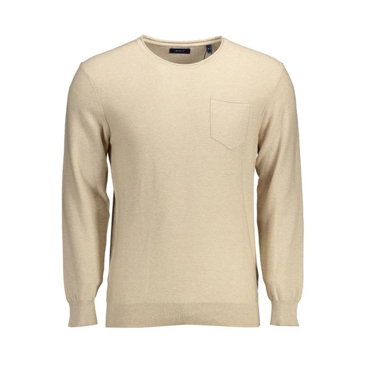 Gant Beige Cotton Men Sweater