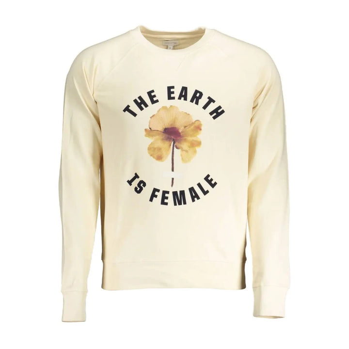 Gant Beige Cotton Men Sweatshirt