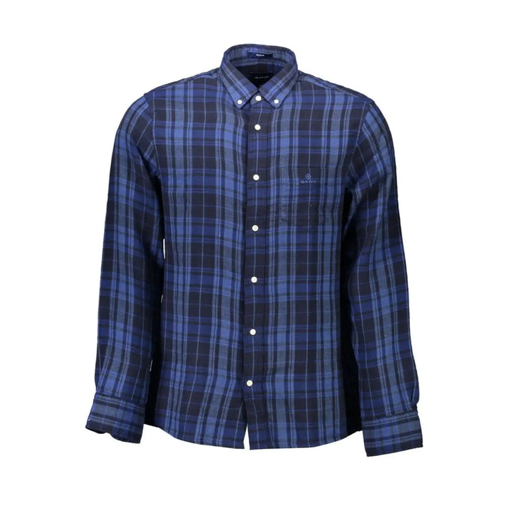 Gant Blu Cotton Men Shirt