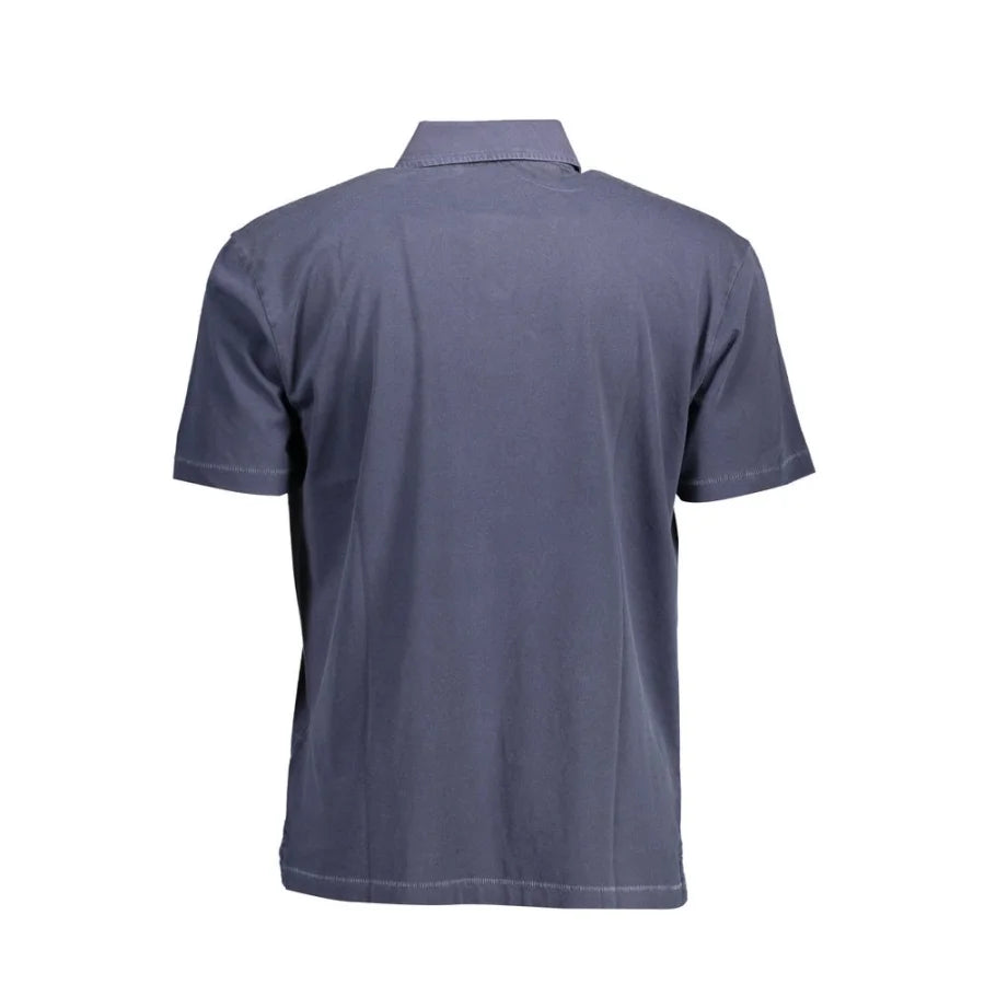 Gant Blu Cotton Mens Polo Shirt