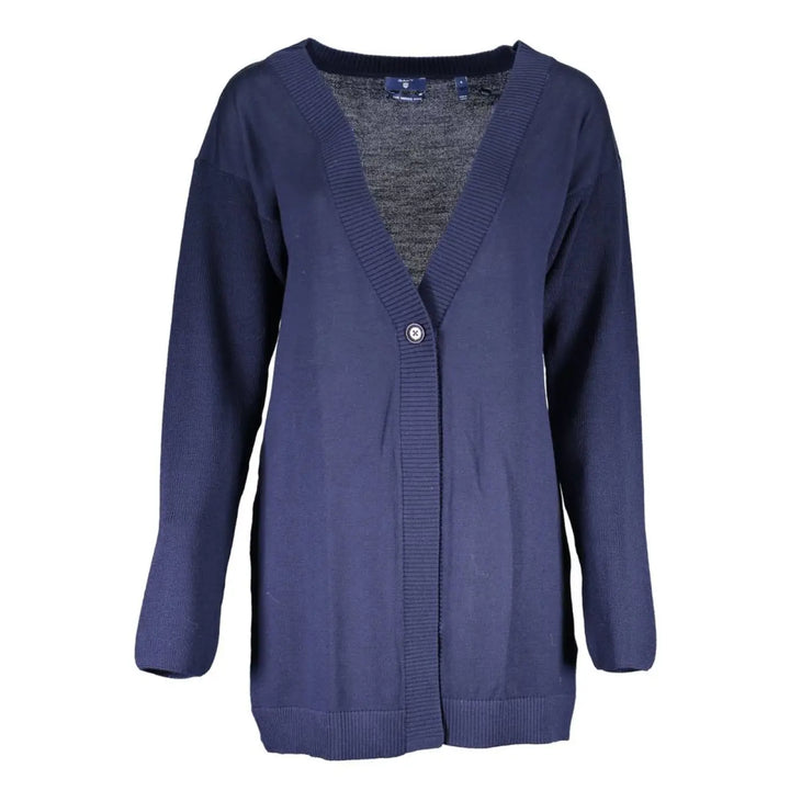 Gant Blu Wool Womens Cardigan