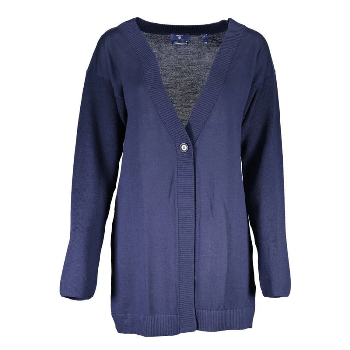 Gant Blu Wool Womens Cardigan