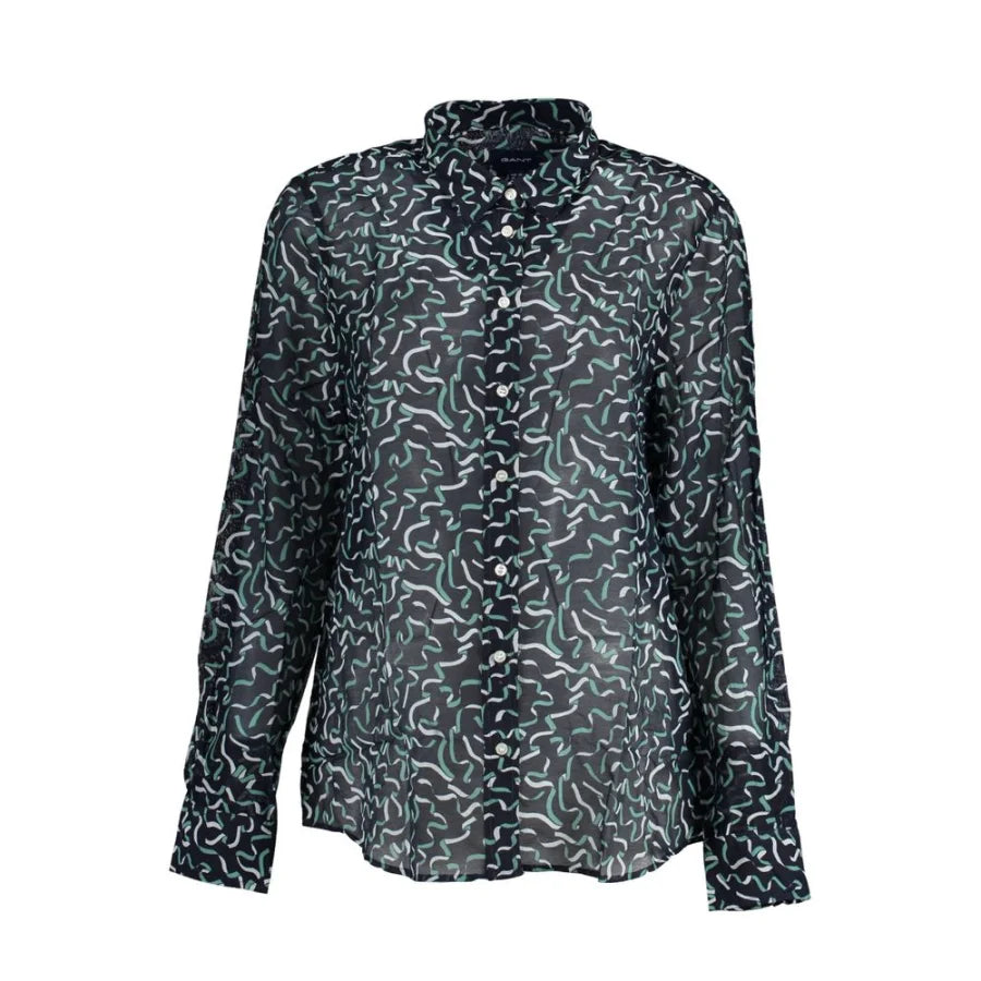 Gant Blue Cotton Women Shirt