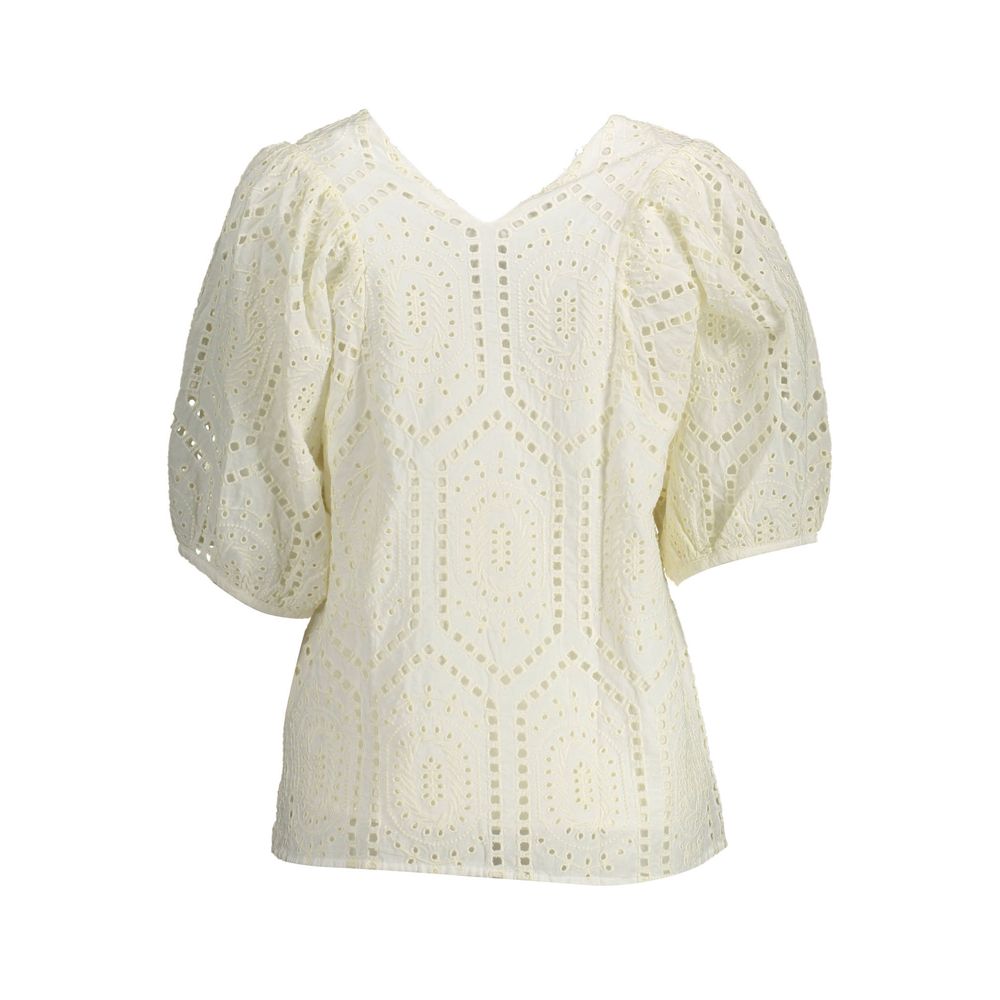 Gant - White Cotton Women T-Shirt