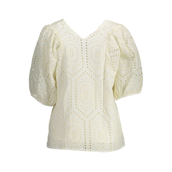 Gant - White Cotton Women T-Shirt