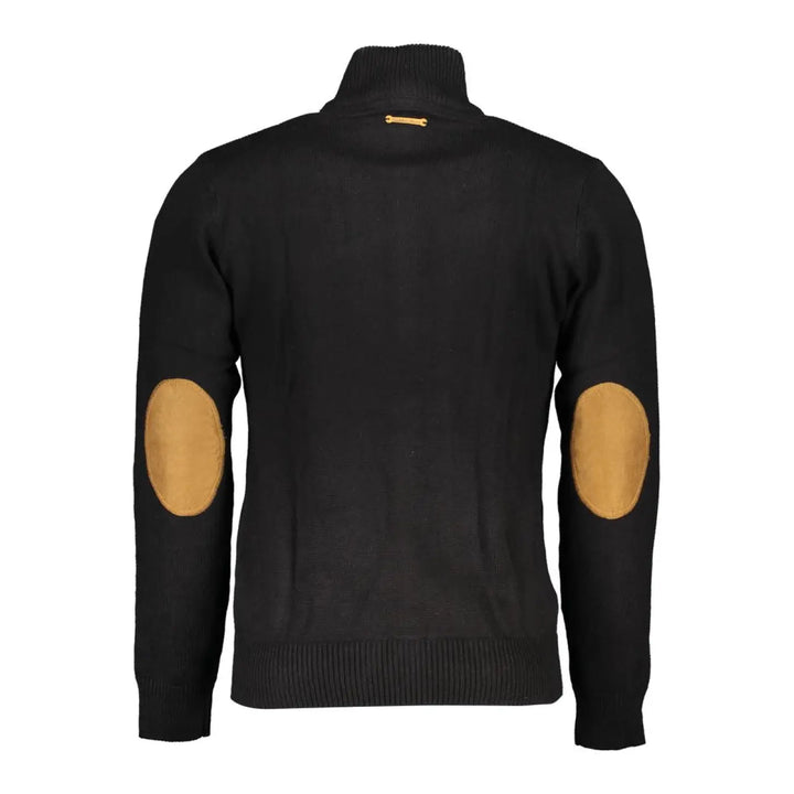 Gianmarco Venturi Black Cotton Men’s Cardigan