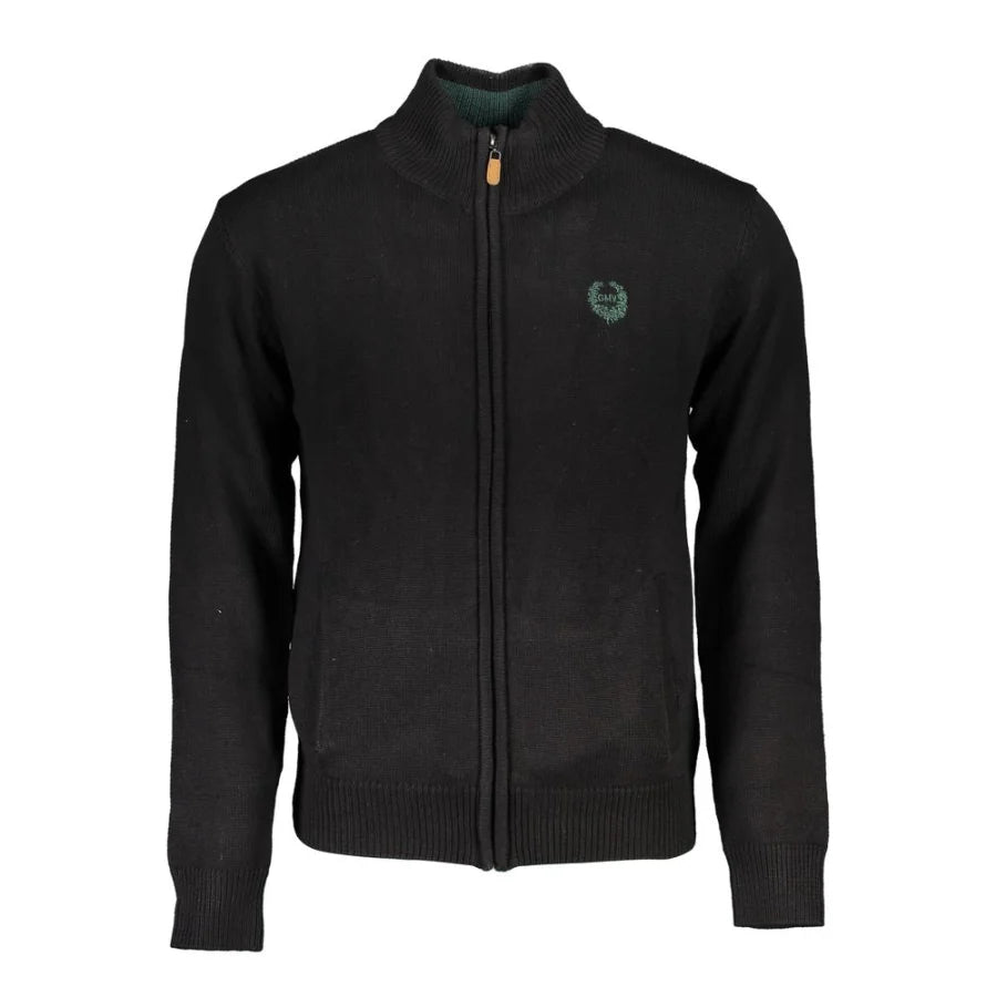 Gianmarco Venturi Black Cotton Men’s Cardigan