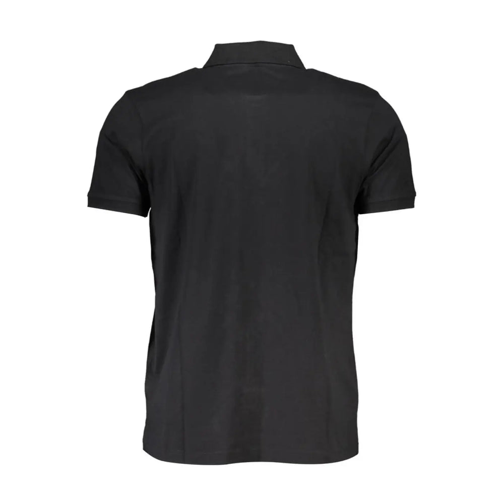 Gianmarco Venturi Black Cotton Men’s Polo Shirt