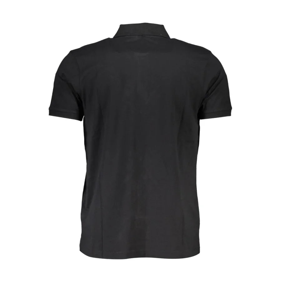 Gianmarco Venturi Black Cotton Men’s Polo Shirt