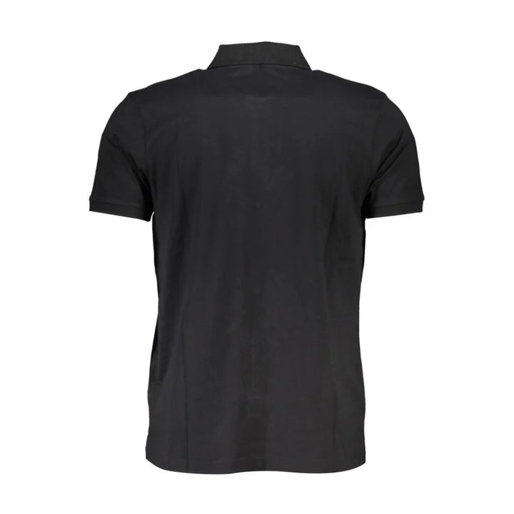 Gianmarco Venturi Black Cotton Men’s Polo Shirt