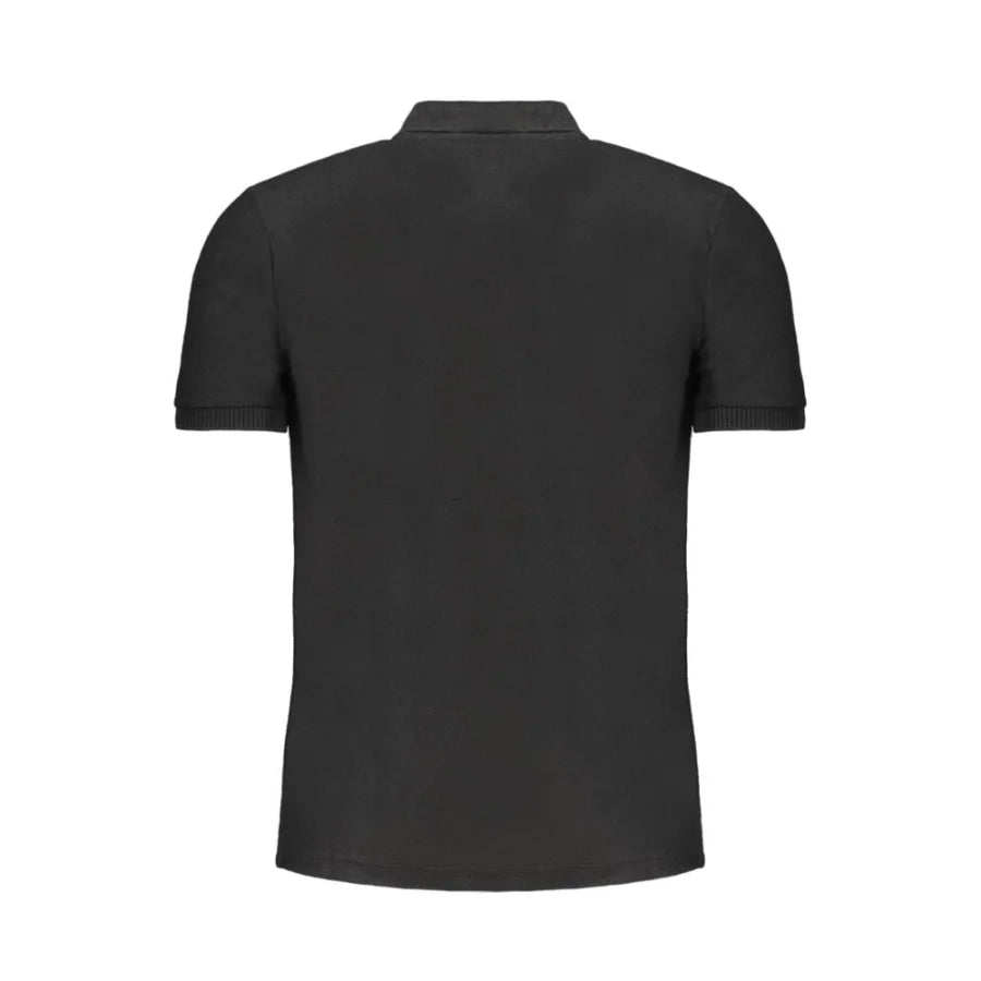 Gianmarco Venturi Black Cotton Men’s Polo Shirt
