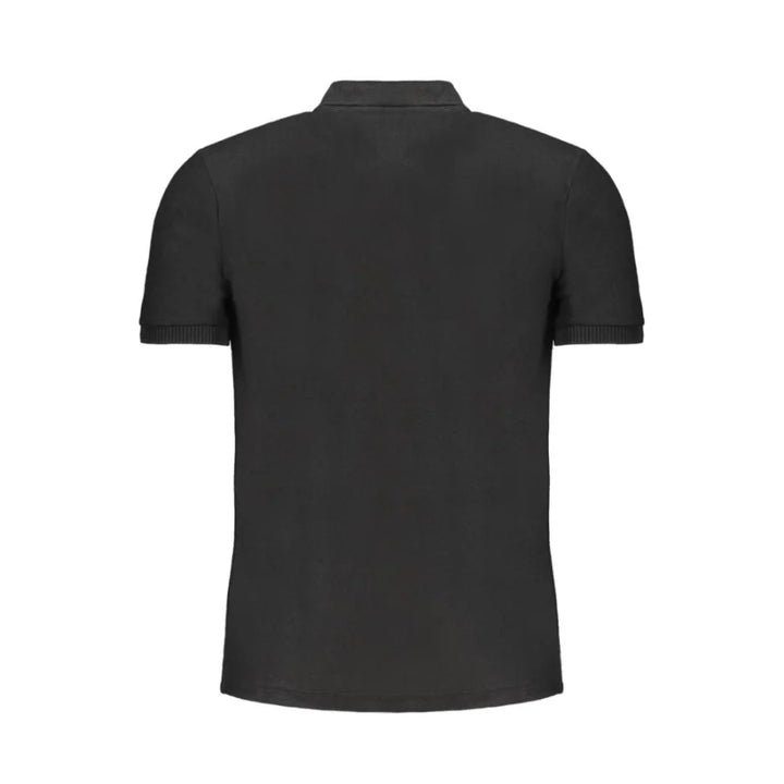 Gianmarco Venturi Black Cotton Men’s Polo Shirt
