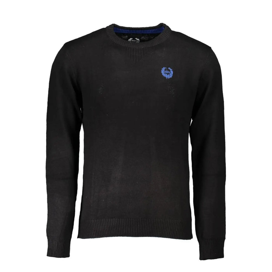 Gianmarco Venturi Black Cotton Men’s Sweater