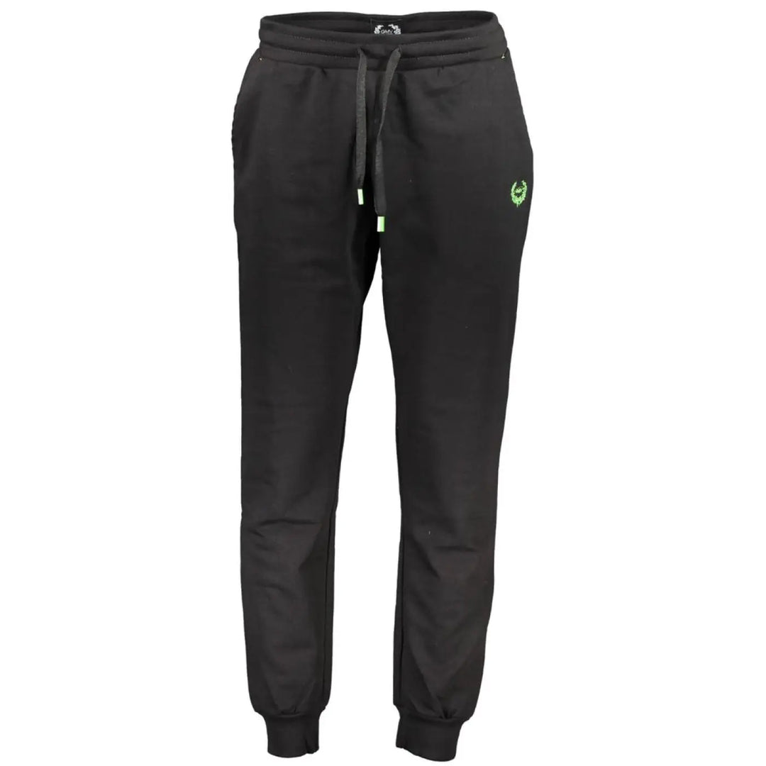 Gianmarco Venturi Black Cotton Men’s Track Pant