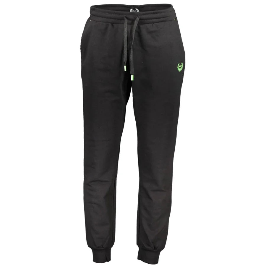 Gianmarco Venturi Black Cotton Men’s Track Pant