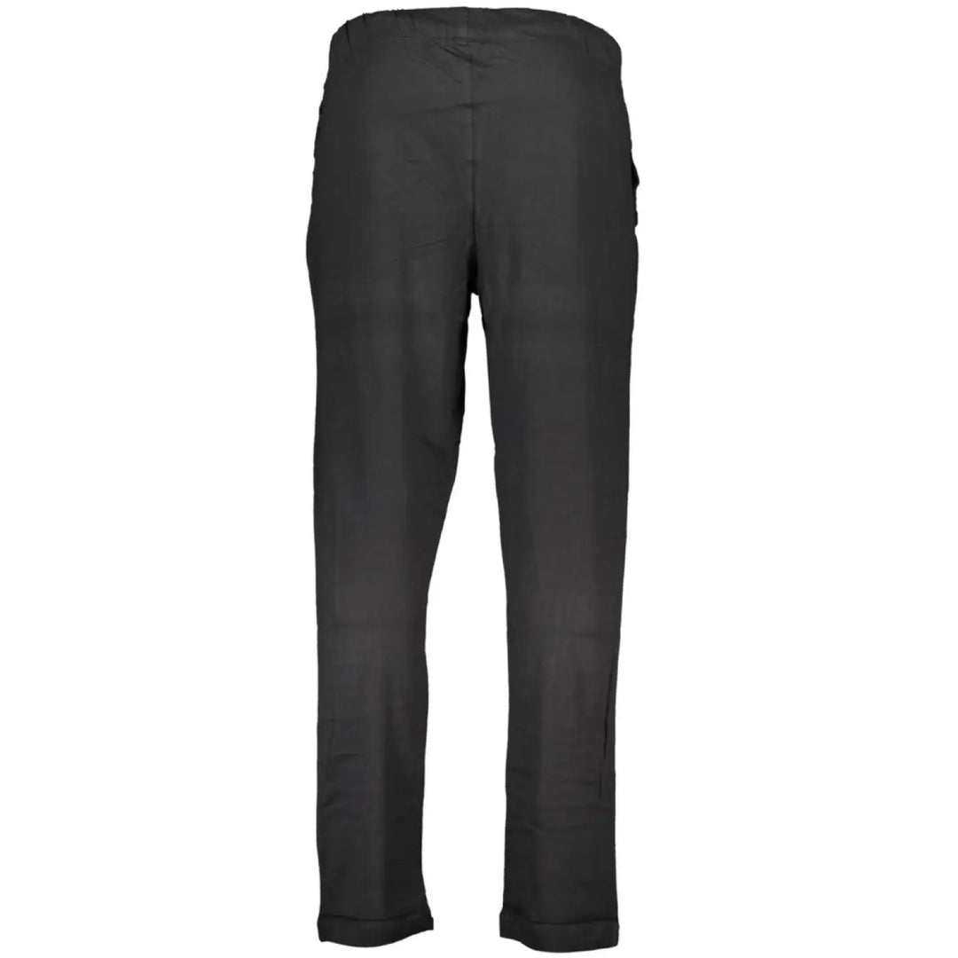 Gianmarco Venturi Black Cotton Men’s Trouser