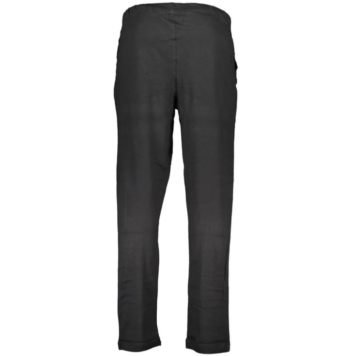 Gianmarco Venturi Black Cotton Men’s Trouser