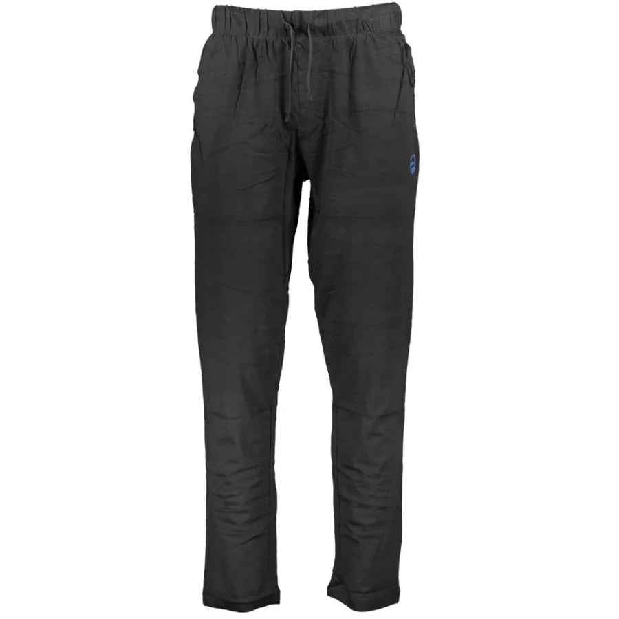 Gianmarco Venturi Black Cotton Men’s Trouser