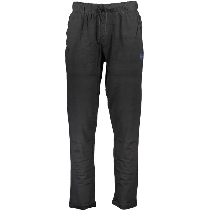 Gianmarco Venturi Black Cotton Men’s Trouser