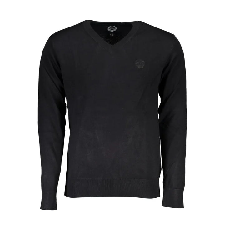 Gianmarco Venturi Black Viscose Men’s Sweater