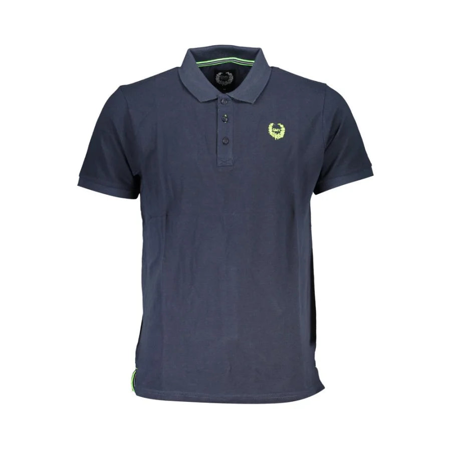 Gianmarco Venturi Blu Cotton Men Polo