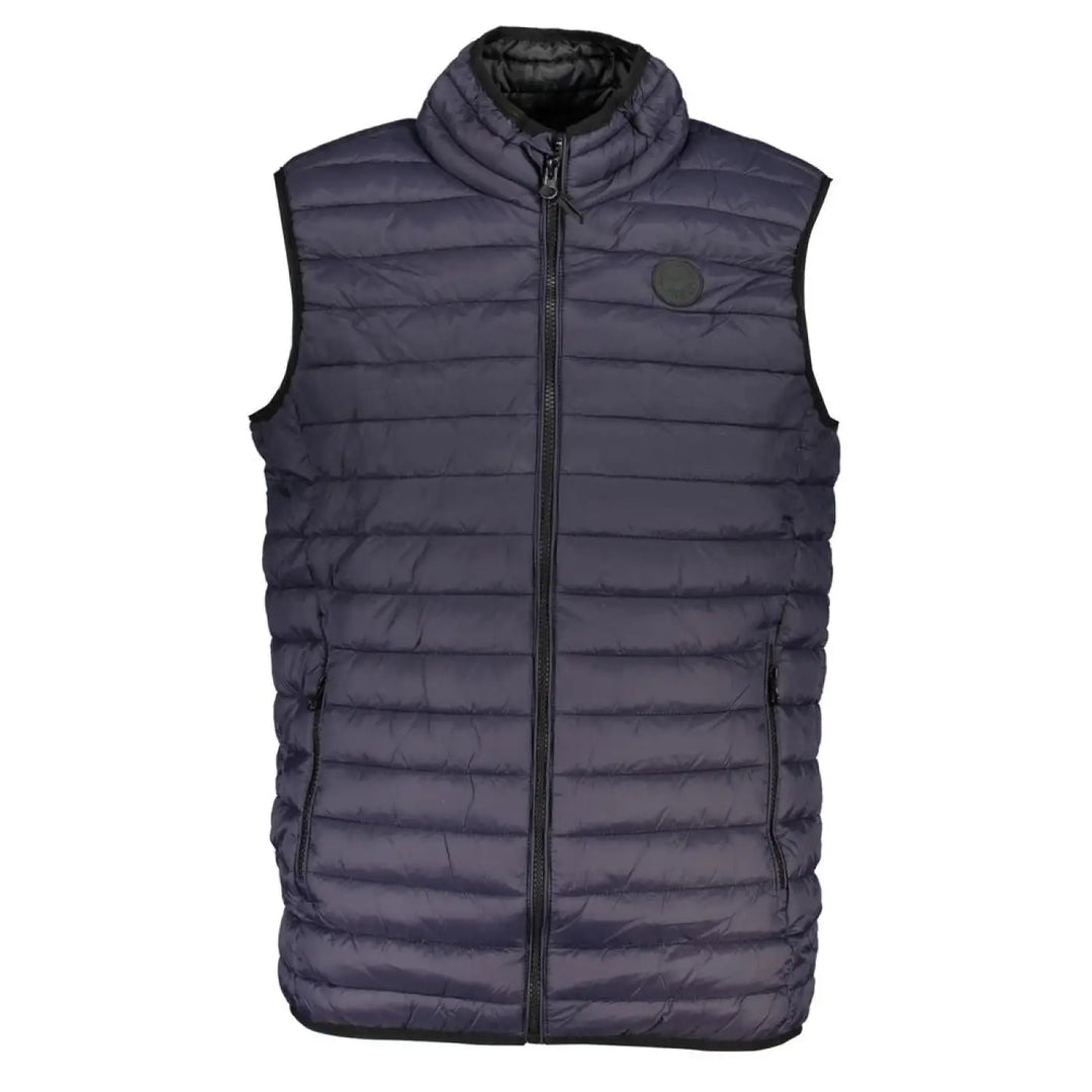 Gianmarco Venturi Blu Poliammide Men’s Gilet