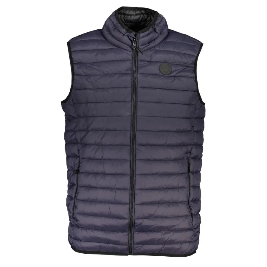 Gianmarco Venturi Blu Poliammide Men’s Gilet