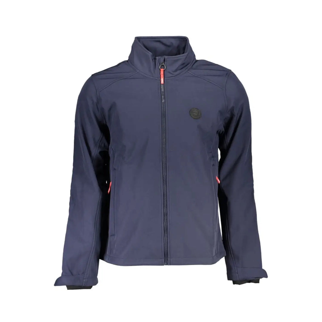 Gianmarco Venturi Blu Polyester Men’s Jacket