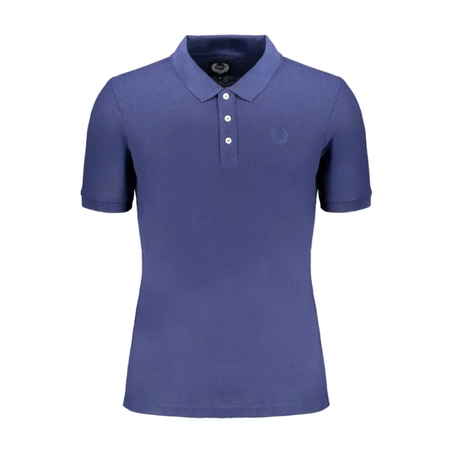 Gianmarco Venturi Blue Cotton Men’s Polo Shirt