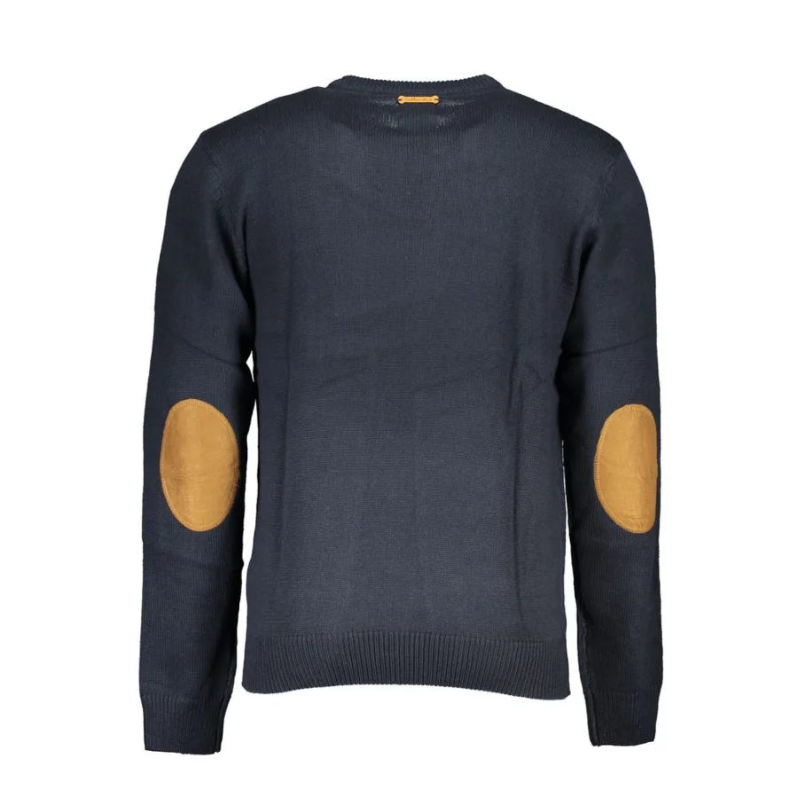 Gianmarco Venturi Blue Cotton Men’s Sweater