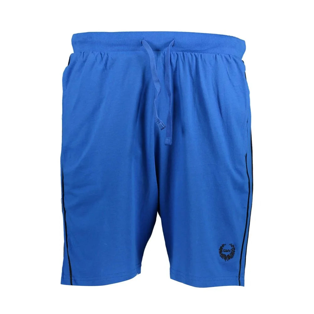 Gianmarco Venturi Blue Cotton Men’s Sweatpant Shorts
