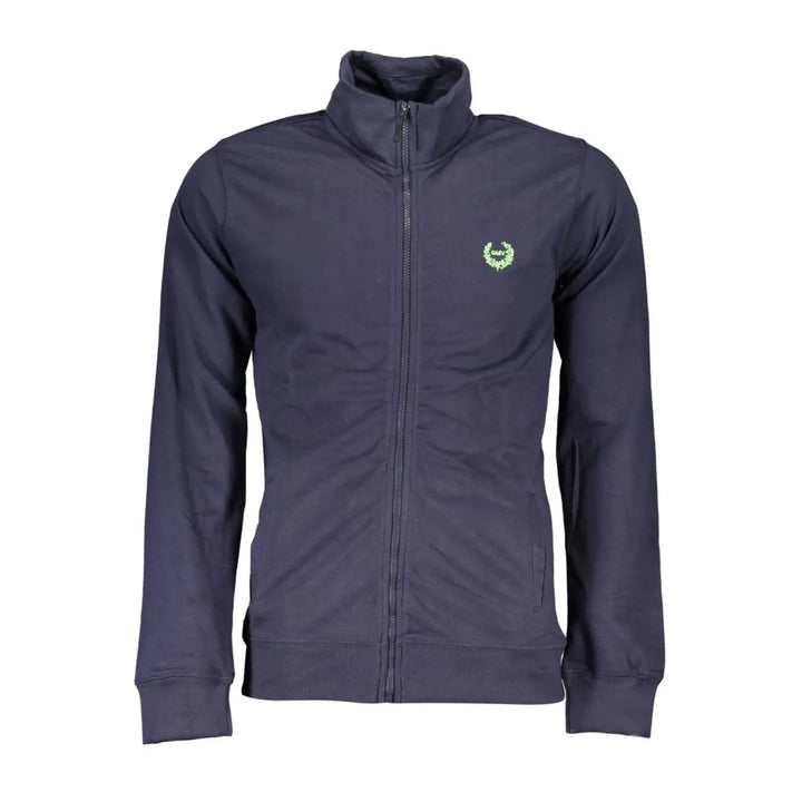 Gianmarco Venturi Blue Cotton Men’s Sweatshirt