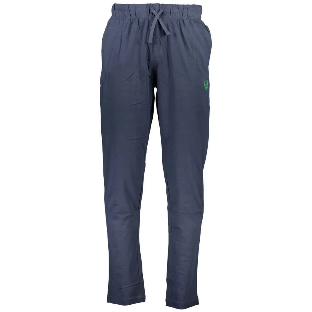 Gianmarco Venturi Blue Cotton Men’s Track Pant
