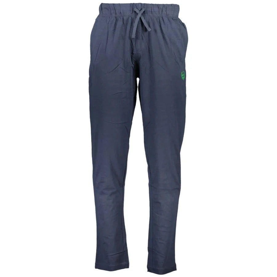 Gianmarco Venturi Blue Cotton Men’s Track Pant