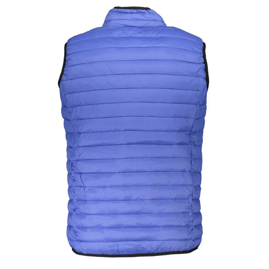 Gianmarco Venturi Blue Polyamide Sleveless Jacket