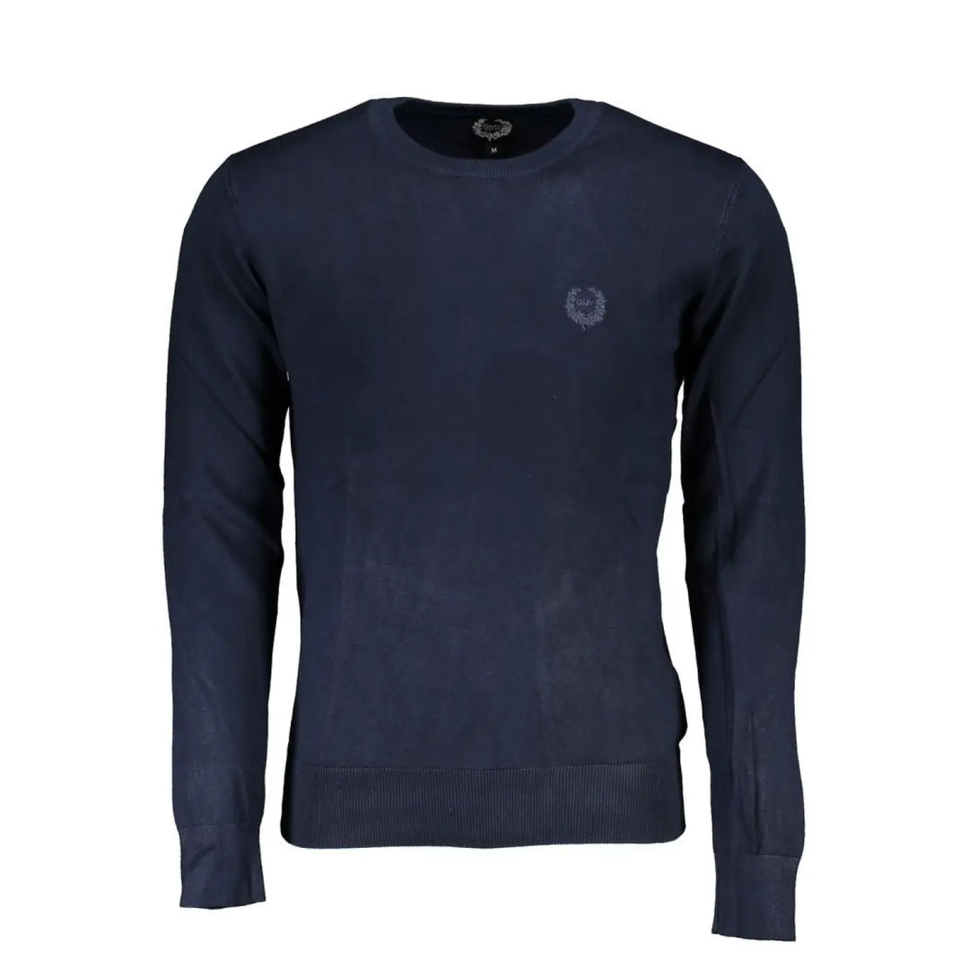 Gianmarco Venturi Blue Viscose Men’s Sweater