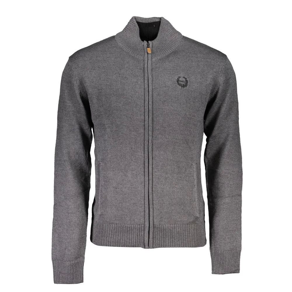 Gianmarco Venturi Gray Cotton Cardigan