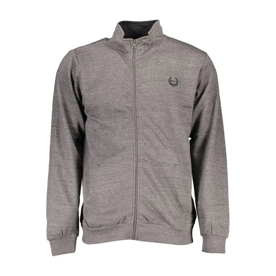 Gianmarco Venturi Gray Polyester Men’s Sweatshirt
