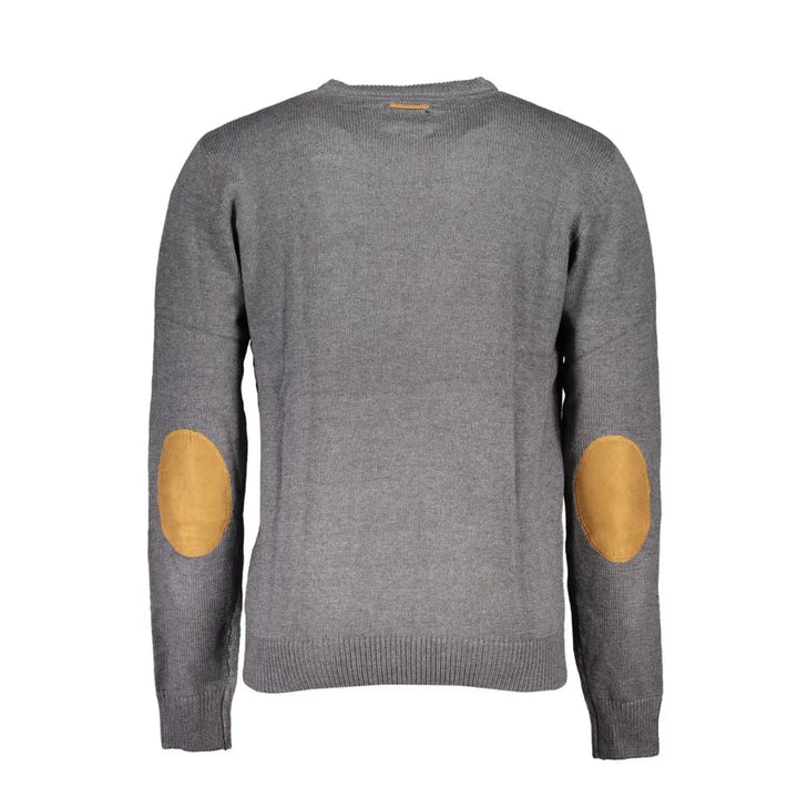 Gianmarco Venturi Grigio Cotton Men’s Sweater