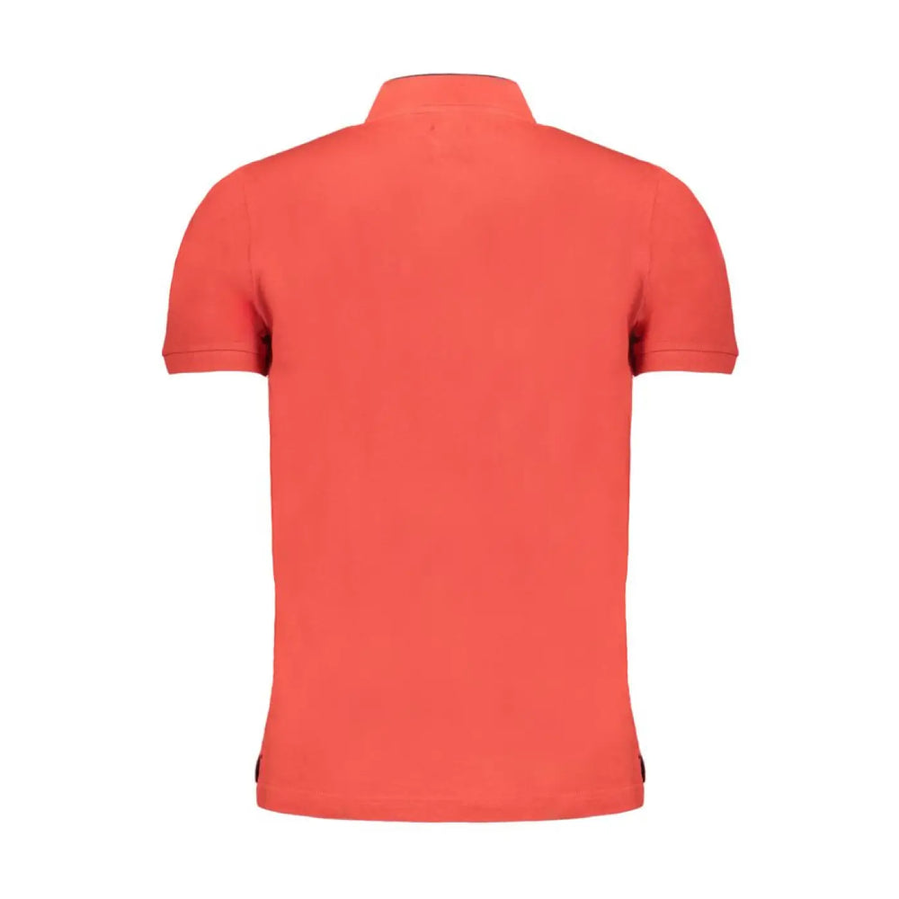 Gianmarco Venturi Red Cotton Men’s Polo Shirt