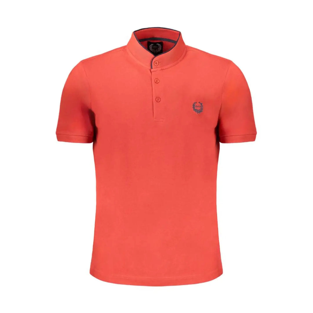 Gianmarco Venturi Red Cotton Men’s Polo Shirt