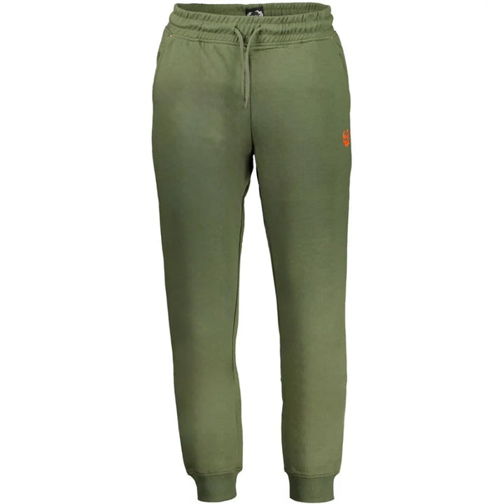 Gianmarco Venturi Verde Cotton Men’s Tracksuit Pants
