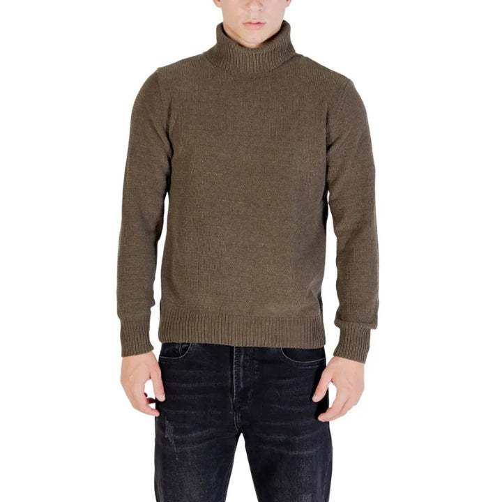 Gianni Lupo Army Polyester Turtleneck