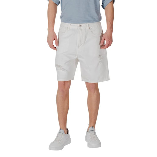 Gianni Lupo Bermuda Shorts for Men with Distressed Summer Style