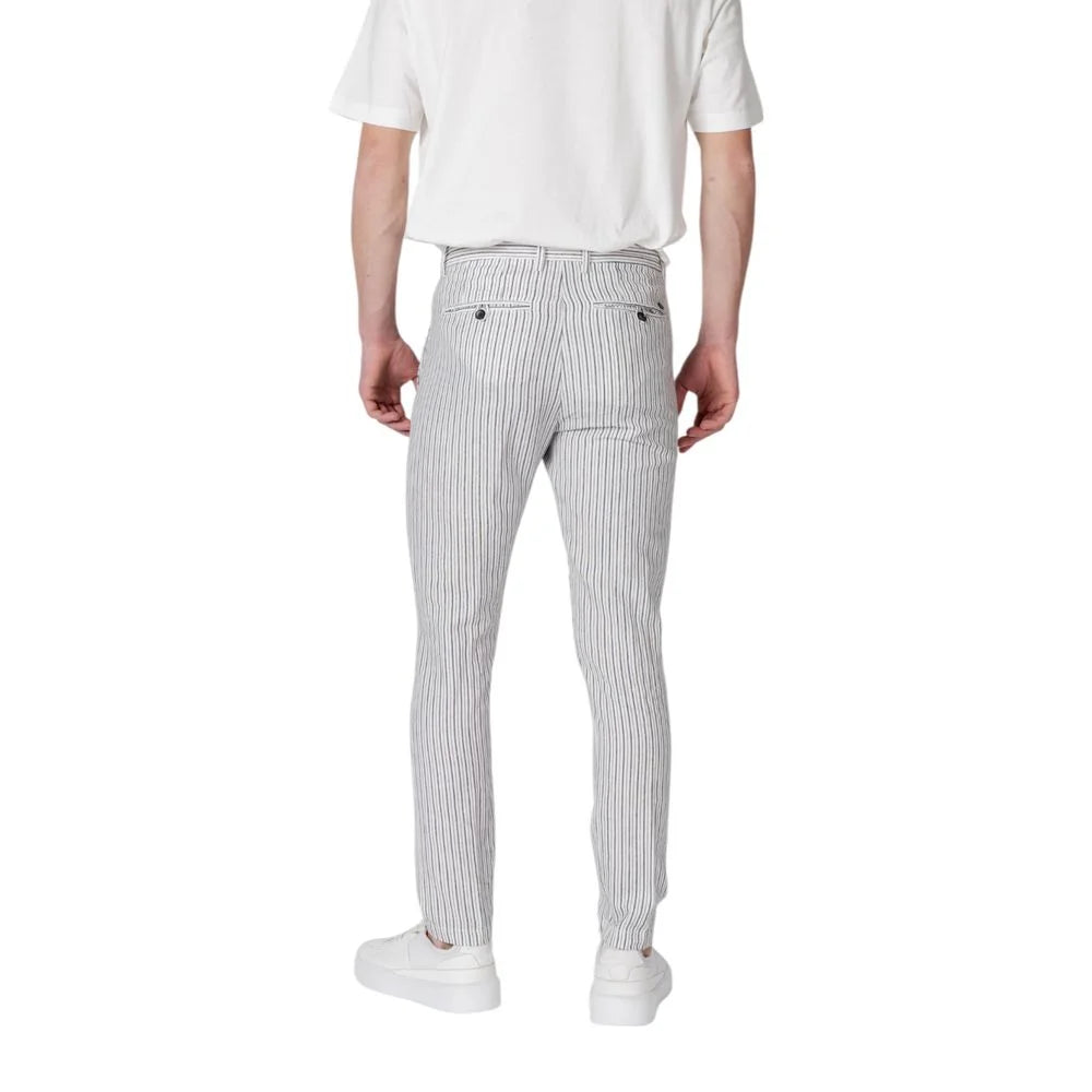 Gianni Lupo Tapered Linen Cotton Trousers for Men Elegance and Comfort