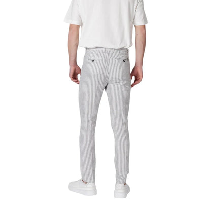 Gianni Lupo Tapered Linen Cotton Trousers for Men Elegance and Comfort