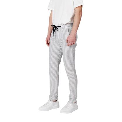 Gianni Lupo Tapered Linen Cotton Trousers for Men Elegance and Comfort