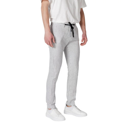 Gianni Lupo Tapered Linen Cotton Trousers for Men Elegance and Comfort