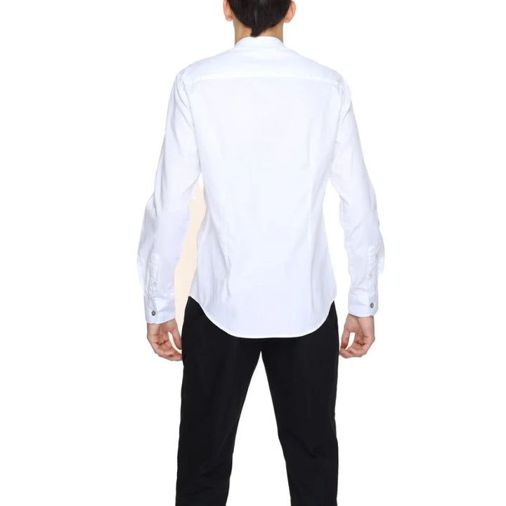 Gianni Lupo White Cotton Dress Shirt