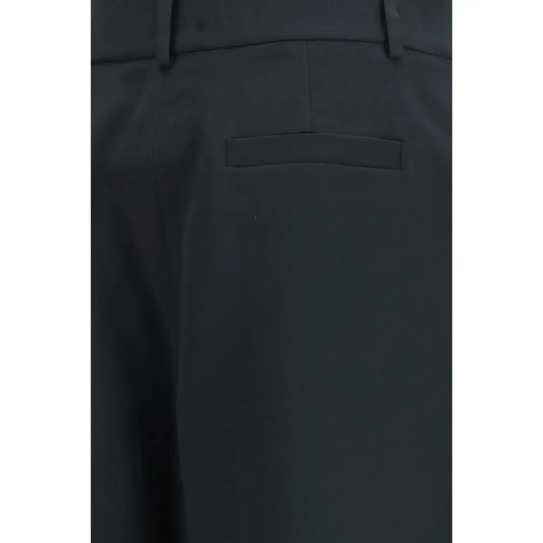 Giorgio Armani Black Silk Casual Pants